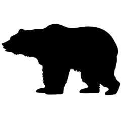 Bear animal silhouette for sale  Delivered anywhere in USA 
