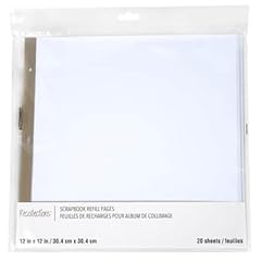 Sheets white scrapbook for sale  Delivered anywhere in USA 