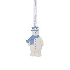 Wedgwood snowman ornament for sale  Delivered anywhere in USA 