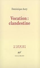 Vocation clandestine entretien d'occasion  Livré partout en France