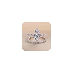 Solitaire elongated marquise for sale  Delivered anywhere in USA 