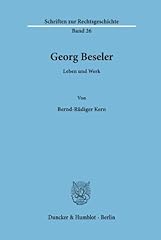 Georg beseler leben d'occasion  Livré partout en Belgiqu