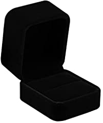 POKOFO Classic Velvet Engagement Ring Box Earring Jewelry for sale  Delivered anywhere in UK