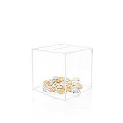 Clear acrylic piggy for sale  Delivered anywhere in UK
