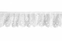Broderie anglaise gathered for sale  Delivered anywhere in UK