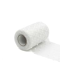 Tulle pois bianco usato  Spedito ovunque in Italia 