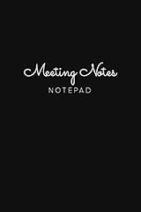 Meeting Notes Notepad: Meeting Notebook with Action for sale  Delivered anywhere in Canada