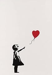 Banksy girl red for sale  Delivered anywhere in Ireland