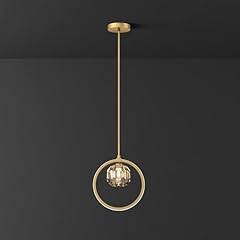 Lampadario circolare ottone usato  Spedito ovunque in Italia 