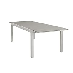 Mesa extensible de aluminio y Polywood adjunto para exterior 180/240 x 100 cm (marrón) segunda mano  Se entrega en toda España 