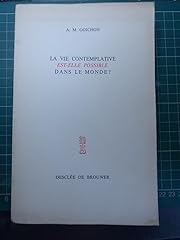 Goichon. vie contemplative d'occasion  Livré partout en France