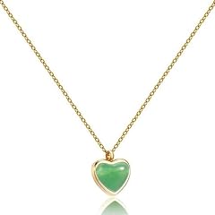 Jade heart necklace for sale  Delivered anywhere in USA 
