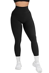 RXRXCOCO Ribbed High Waisted Workout Leggings for Women, used for sale  Delivered anywhere in UK