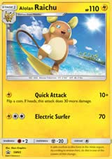 Alolan raichu sm65 d'occasion  Livré partout en France