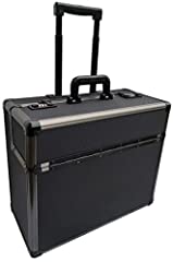 Pro XL Black / Gun Metal Aluminium Pilot Wheeled Trolley, used for sale  Delivered anywhere in UK