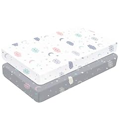 Yoofoss Cot Bed Sheets 2 Pack Baby Fitted Crib Sheets for sale  Delivered anywhere in UK