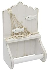 shabby chic toilet roll holder white for sale  Delivered anywhere in UK