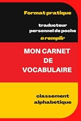 Carnet vocabulaire carnet d'occasion  Livré partout en France