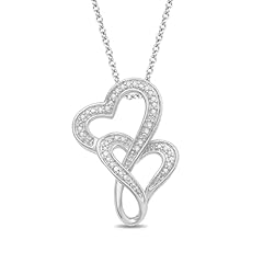 Jewelili double heart for sale  Delivered anywhere in USA 