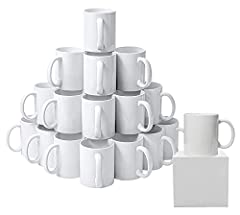 Sublimation White Large Handle Coffee Mugs 11oz Plain, used for sale  Delivered anywhere in UK
