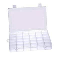 36-Compartment Crafts Box, Clear Adjustable Jewelry for sale  Delivered anywhere in Ireland