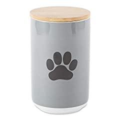 Used, Bone Dry Ceramic Pet Collection, Canister, Gray Paw for sale  Delivered anywhere in USA 