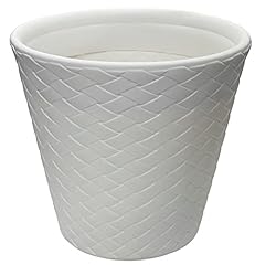 Extra Large Barrel Planter White Plant Pot 50cm Large for sale  Delivered anywhere in UK