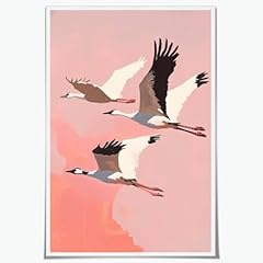 Minimalist pink cranes for sale  Delivered anywhere in USA 