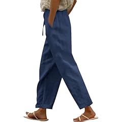 Linen pants women for sale  Delivered anywhere in UK