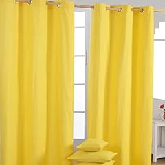 Homescapes yellow eyelet for sale  Delivered anywhere in UK