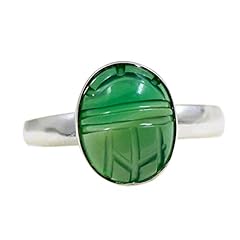 Green onyx scarab for sale  Delivered anywhere in USA 