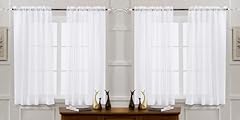 Window curtains white for sale  Delivered anywhere in USA 