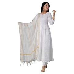Chikankari cotton anarkali for sale  Delivered anywhere in USA 