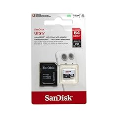 SanDisk Ultra 64GB microSDXC UHS-I Card with Adapter, Grey/Red, Standard Packaging (SDSQUNC-064G-GN6MA) for sale  Delivered anywhere in USA 