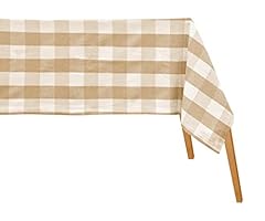 Beige cotton tablecloth for sale  Delivered anywhere in USA 