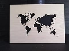 Mappemonde tableau bois d'occasion  Livré partout en France