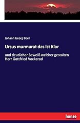 Ursus murmurat klar gebraucht kaufen  Wird an jeden Ort in Deutschland