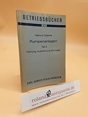 Pumpenanlagen teil planung gebraucht kaufen  Wird an jeden Ort in Deutschland