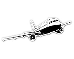 Airplane vinyl sticker for sale  Delivered anywhere in USA 