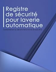 Registre sécurité laverie d'occasion  Livré partout en France