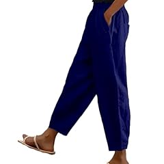 Cotton linen trouser for sale  Delivered anywhere in UK