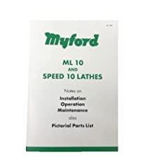 Myford limited manual for sale  Delivered anywhere in UK