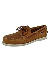 Used, Sebago Docksides, Men Boat Shoes, Brown (Brown Lea/White for sale  Delivered anywhere in Ireland