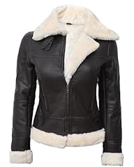 Fjackets leather sherpa for sale  Delivered anywhere in USA 