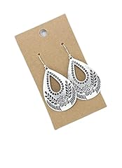 Floral teardrop sterling for sale  Delivered anywhere in USA 