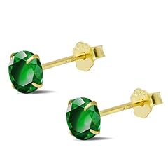 Emerald earrings 925 for sale  Delivered anywhere in UK