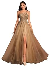 Tulle champagne prom for sale  Delivered anywhere in USA 