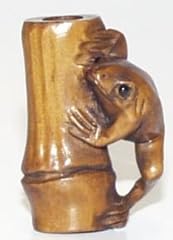 Frog bamboo ojime for sale  Delivered anywhere in UK