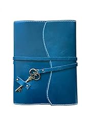 Blue leather bound for sale  Delivered anywhere in USA 