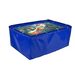 PLMOKN Foldable Fish Pond Liner with Grommets, 0.45mm for sale  Delivered anywhere in UK